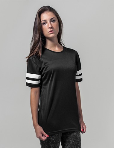 BUI-BY033-Ladies Mesh Stripe Tee